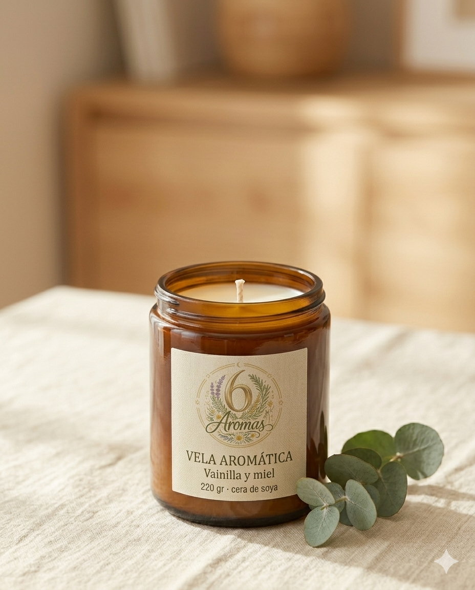 Vela aromática 6 Aromas